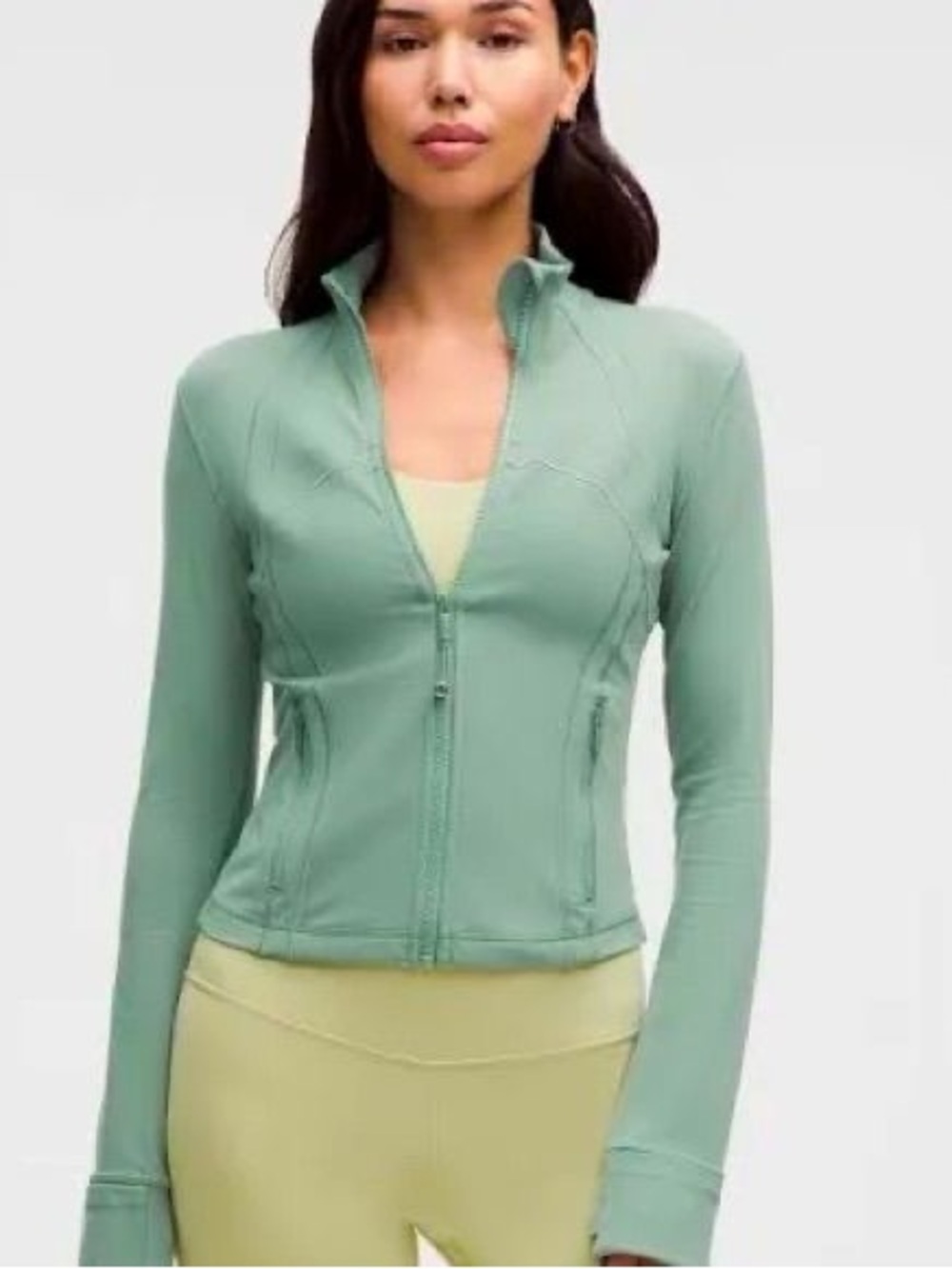lululemon athletica Crater Blue Cropped Define Jacket